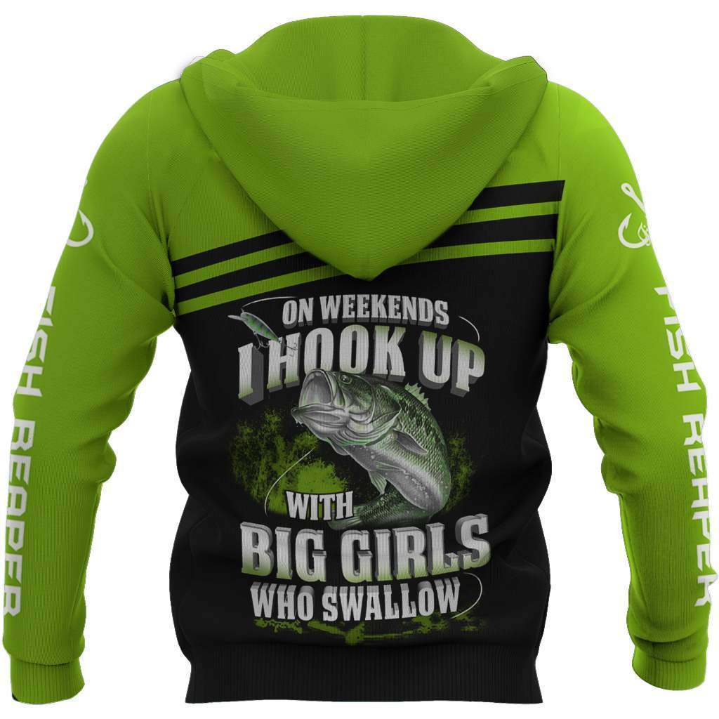 Collection Fishing Green Bass – 3D Hoodie