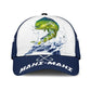 Custom Name Mahi Mahi Fishing Hook 3D Design – Classic Cap