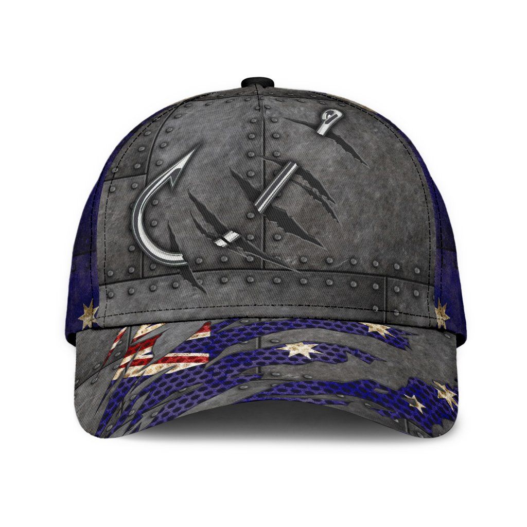 United Kingdom Fishing Hook 3D Design – Classic Cap