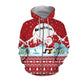 Santa Claus Goes Fishing For Xmas Red Edition – 3D Hoodie