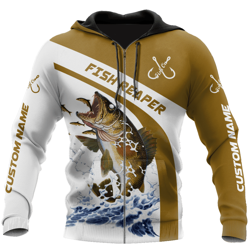 Custom Name Walleye Fishing Graphic – 3D Hoodie