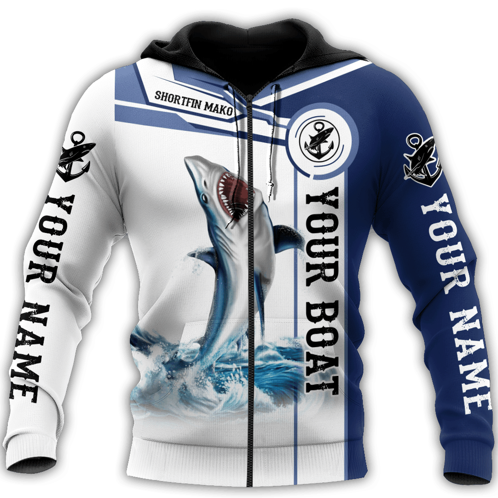 Shortfin Mako Catch And Release Fishing Graphic – 3D Hoodie