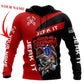 Hooked On Freedom Custom Name Fishing Graphic – 3D Hoodie