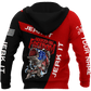 Hooked On Freedom Custom Name Fishing Graphic – 3D Hoodie