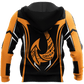 Bass Fishing Maori Stainless Steel Hook Orange Graphic – 3D Hoodie