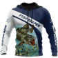 Northern Pike Fishing Graphic – 3D Hoodie