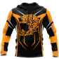 Bass Fishing Maori Stainless Steel Hook Orange Graphic – 3D Hoodie