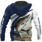 Custom Name Trout Salmon Fishing Graphic – 3D Hoodie