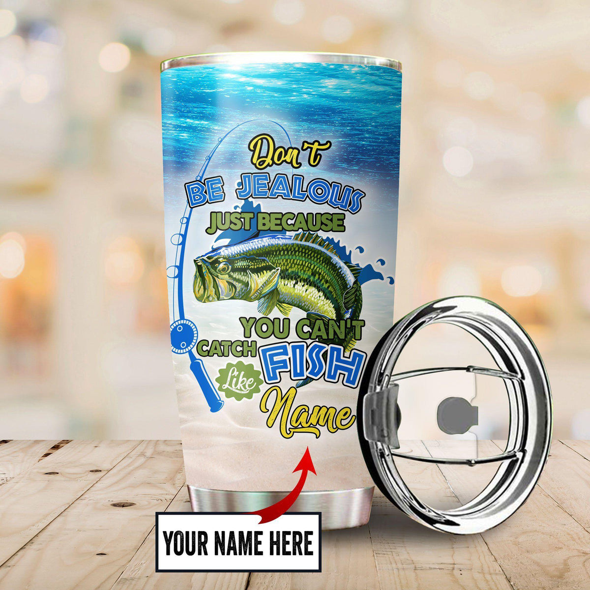Fishing Don't Be Jealous Personalized 20 Oz Tumbler