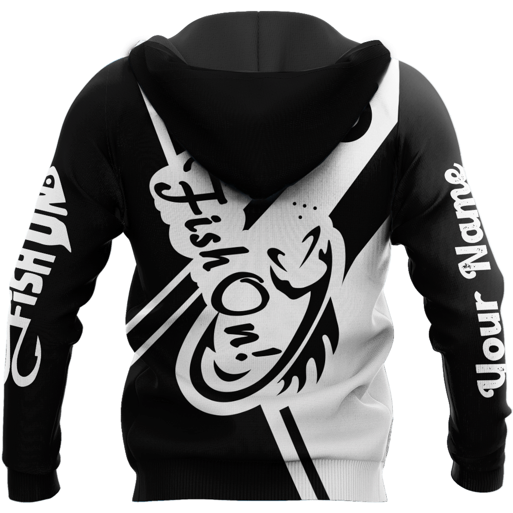 Collection Fish On Custom Name Muddy Camo – 3D Hoodie