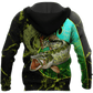 Northern Pike Fishing Underwater Yin Yang Camo Graphic – 3D Hoodie