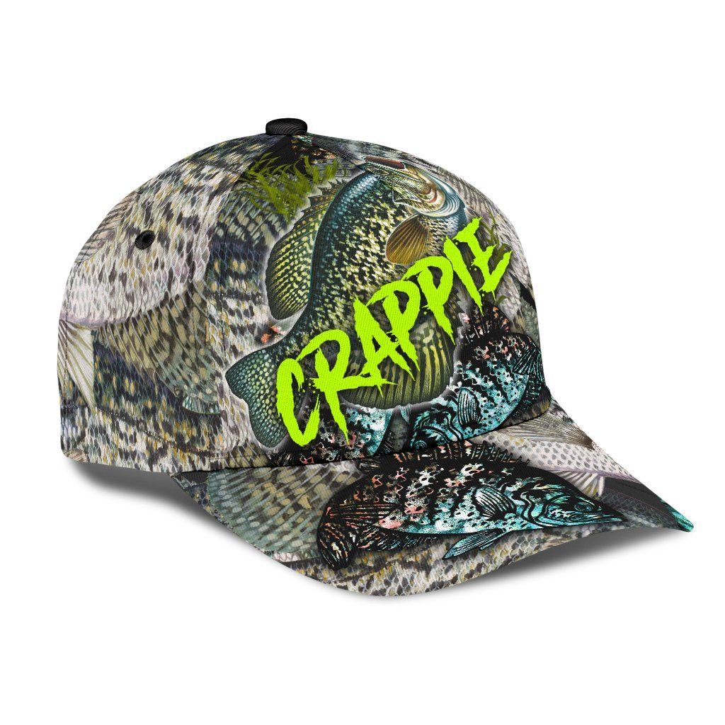 Crappie Fishing Skin Pattern Hook 3D Design – Classic Cap