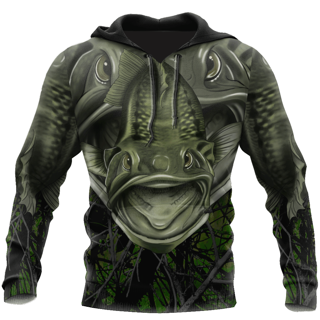 Collection Largemouth Bass Fishing Camo – 3D Hoodie