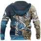 Collection Bass Fishing Sport Blue – 3D Hoodie
