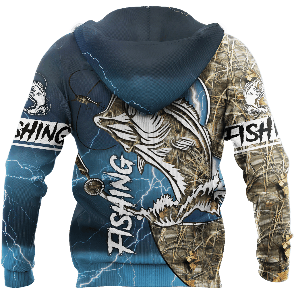 Collection Bass Fishing Sport Blue – 3D Hoodie