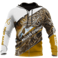 Custom Name Walleye Fishing Camo Graphic – 3D Hoodie