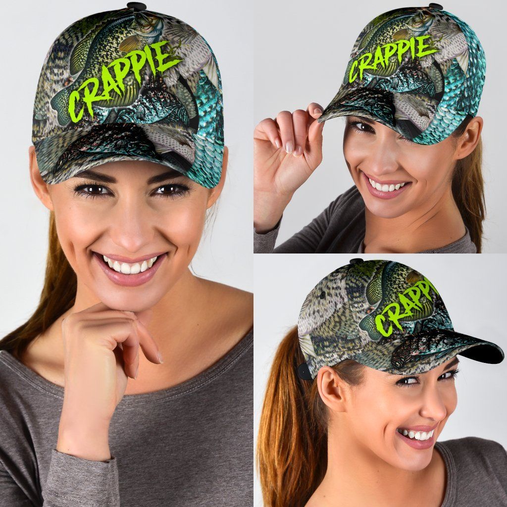Crappie Fishing Skin Pattern Hook 3D Design – Classic Cap