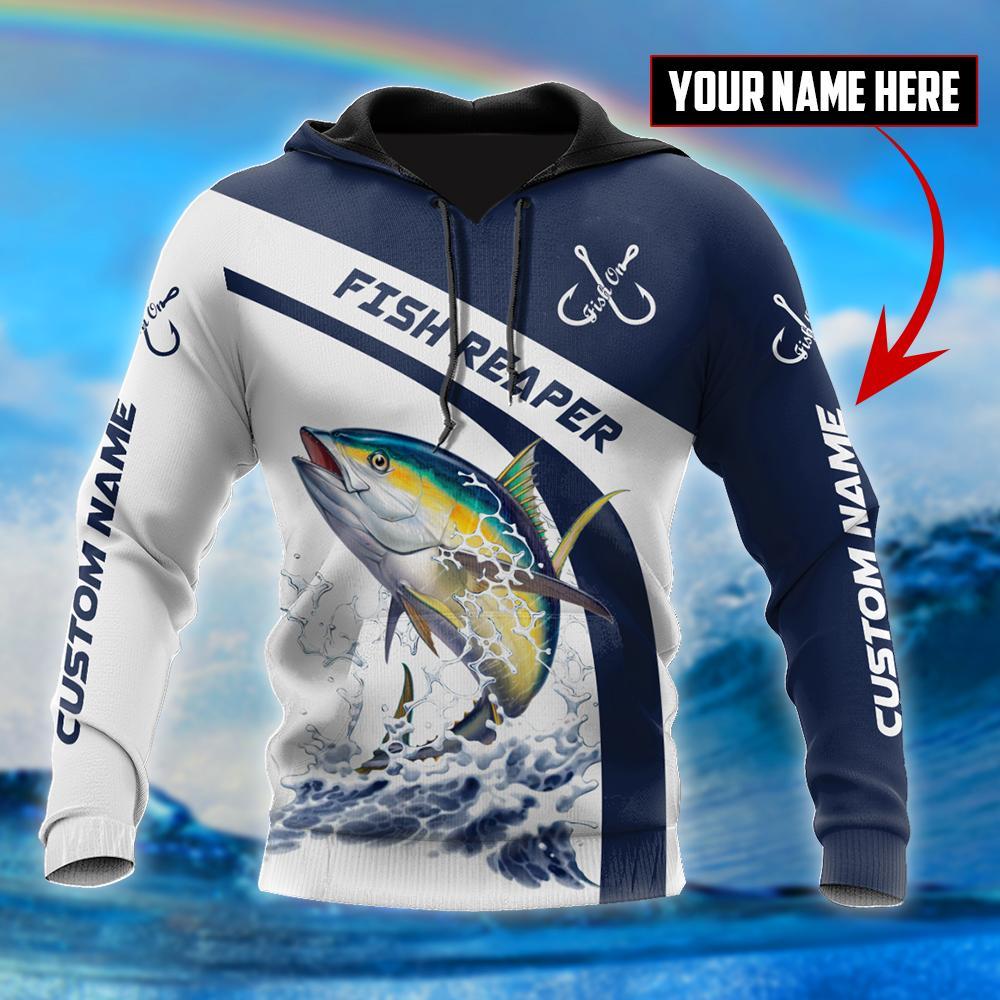 Custom Name Tuna Fishing Graphic – 3D Hoodie