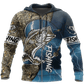 Collection Bass Fishing Sport Blue – 3D Hoodie