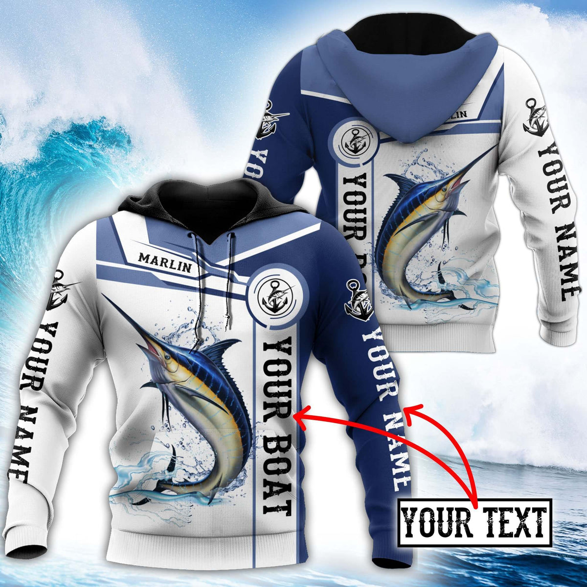Marlin Catch And Release Fishing Graphic – 3D Hoodie