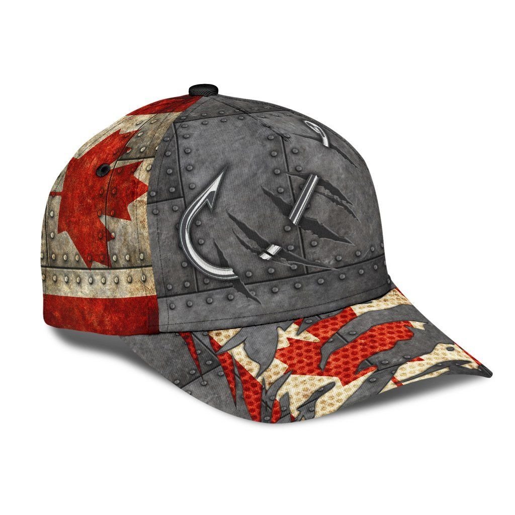 Canada Fishing Hook 3D Design – Classic Cap