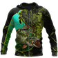 Northern Pike Fishing Underwater Yin Yang Camo Graphic – 3D Hoodie