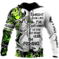 In My Head Im Fishing Bass Tattoo Graphic – 3D Hoodie