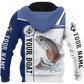 Custom Name Redfish Fishing Catch And Release Graphic – 3D Hoodie