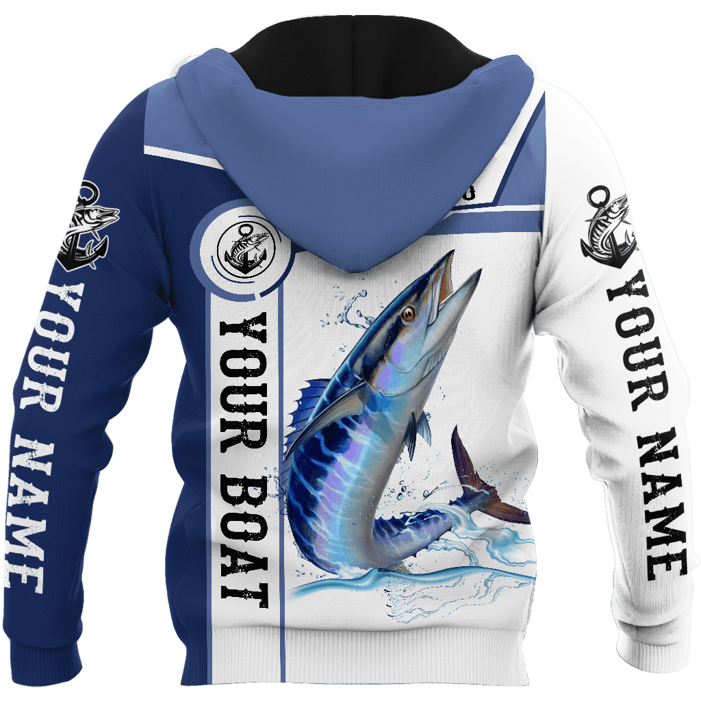 Custom Name Wahoo Fishing Catch And Release Graphic – 3D Hoodie