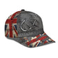 United Kingdom Fishing Hook 3D Design – Classic Cap