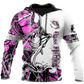 Bass Fishing Sport Country Girl Camo Tattoo Graphic – 3D Hoodie