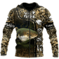 Catfish Water Camo Fishing Graphic – 3D Hoodie