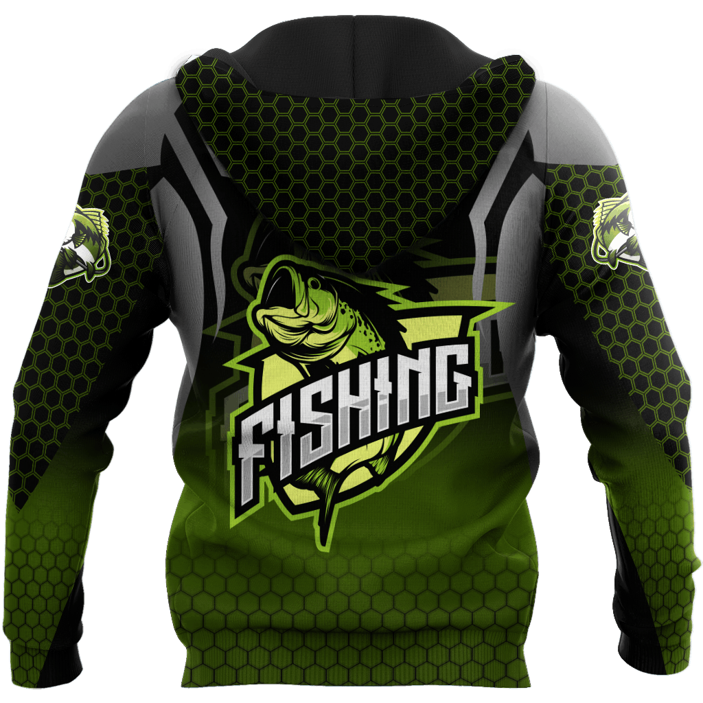 Bass Master Stainless Steel Fishing Graphic – 3D Hoodie