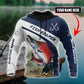 Custom Name Trout Salmon Fishing Graphic – 3D Hoodie