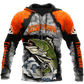 Fisherman Big Game Fishing Orange Graphic – 3D Hoodie