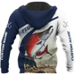 Custom Name Trout Salmon Fishing Graphic – 3D Hoodie