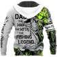 Custom Name Dad Bass Fishing Tattoo Graphic – 3D Hoodie