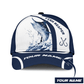 Custom Name Marlin Fishing Hook 3D Design – Classic Cap