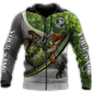 Custom Name Pike Fishing Fisherman Camo Graphic – 3D Hoodie