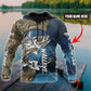 Custom Name Walleye Fishing Gear Blue Graphic – 3D Hoodie