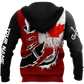 Custom Name Hooked On Fishing Canada Graphic – 3D Hoodie