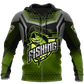 Bass Master Stainless Steel Fishing Graphic – 3D Hoodie