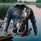 Bass Fishing Tattoo The Rule Blue Graphic – 3D Hoodie