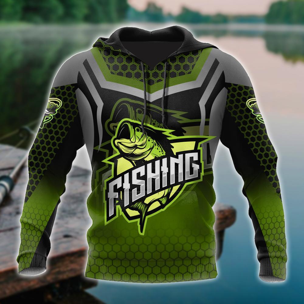 Bass Master Stainless Steel Fishing Graphic – 3D Hoodie