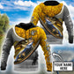 Custom Name Walleye Fishing Fisherman Camo Graphic – 3D Hoodie