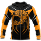 Bass Fishing Maori Stainless Steel Hook Orange Graphic – 3D Hoodie