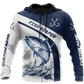 Custom Name Tuna Fishing Graphic – 3D Hoodie