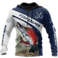 Custom Name Trout Salmon Fishing Graphic – 3D Hoodie