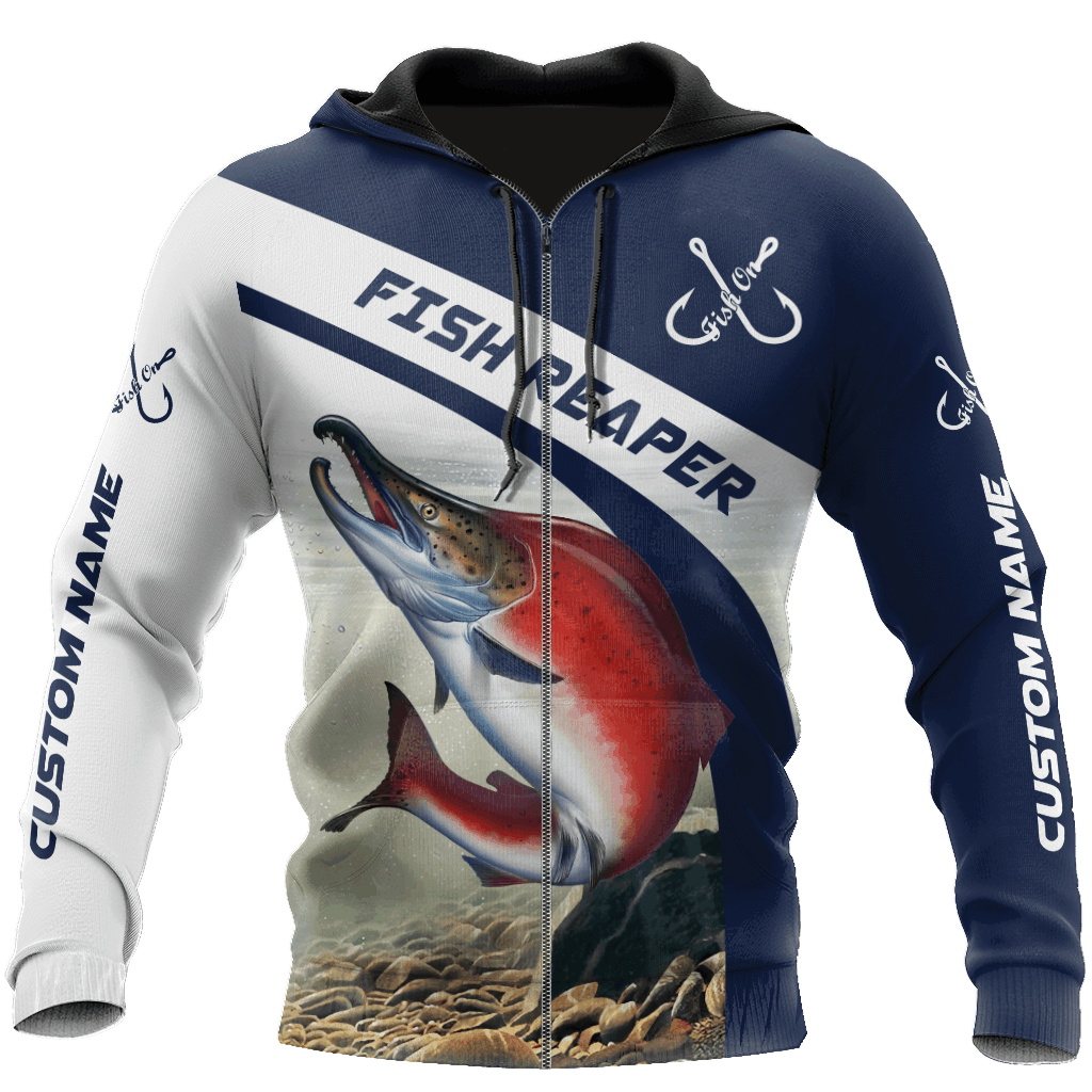 Custom Name Trout Salmon Fishing Graphic – 3D Hoodie