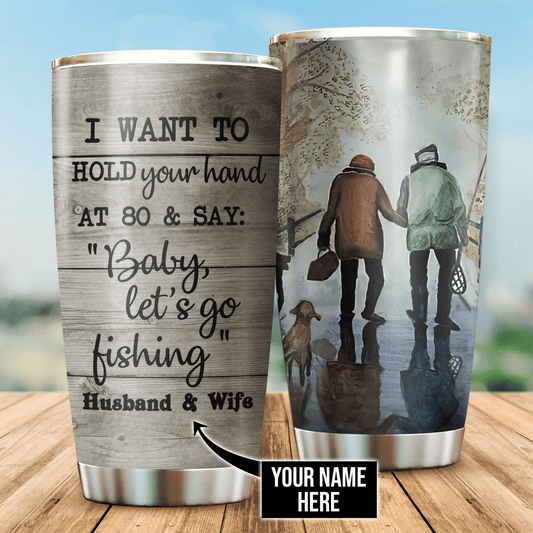 Fishing Couple Personalized 20 Oz Tumbler For Travel Gifts